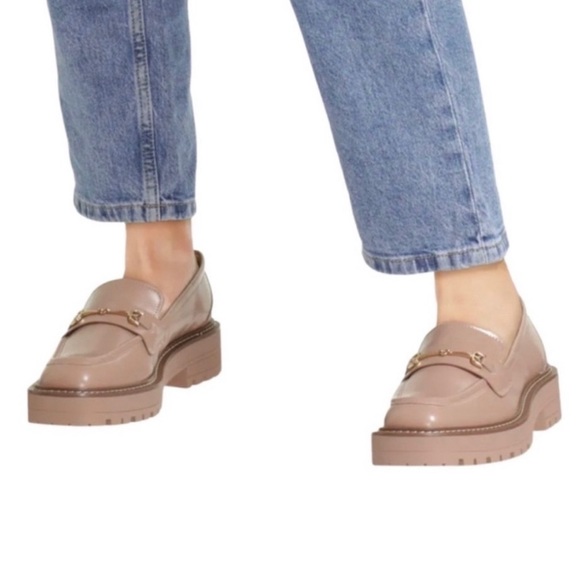 🛍️Sam Edelman Laurs Lug Sole Chunky Loafer Beige Maple Sugar Size 11 - Picture 11 of 12